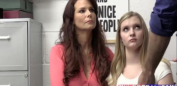 Not Pregnant Teen Daughter And Mom Caught Stealing- Harlow West, Syren De Mer